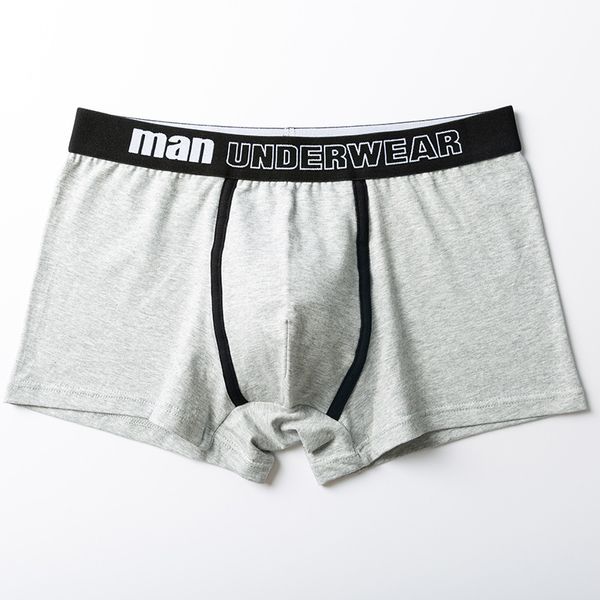 INTIMO da uomo Lettera Mutande Intimo da uomo Design a U Pantaloni boxer in cotone europeo e americano Traspirante Comodo elastico per lo sport Sudore Taglia grande 40 kg-95 kg