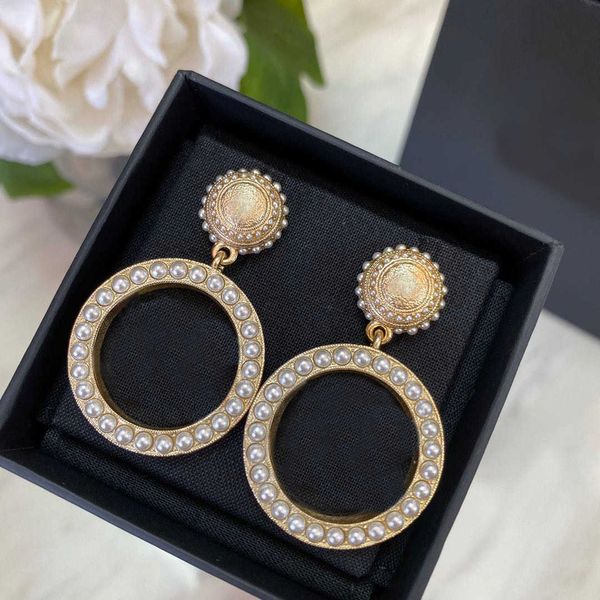 

fashion brand have stamps designer earrings for lady women party wedding lovers gift engagement luxury jewelry with box chb0419122, Golden;silver