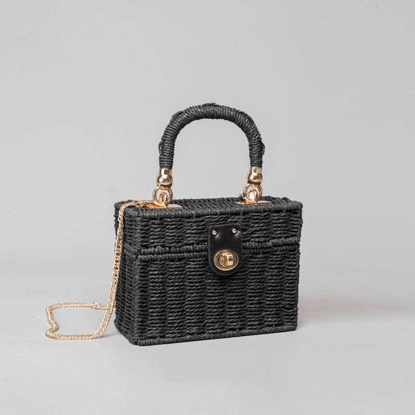 

paper rope menger grass woven bag xiaoxiangfeng girls' chain manual cane