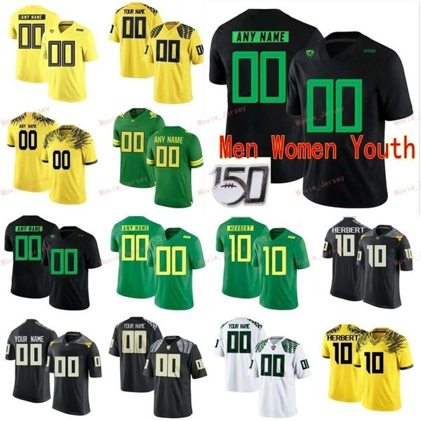 Nik1 costume 10 Justin Herbert 18 Spencer Webb 21 Lamichael James 21 Royce Freeman Oregon Ducks College Youth Kids Jersey