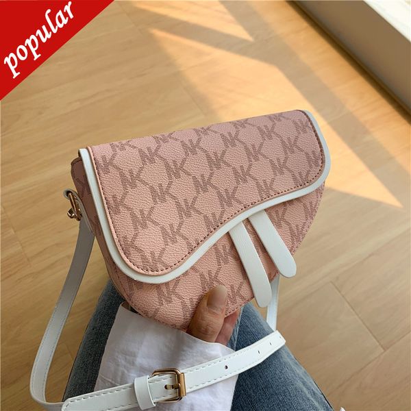 

women's new fashion one saddle net texture msenger simple style shoulder bags