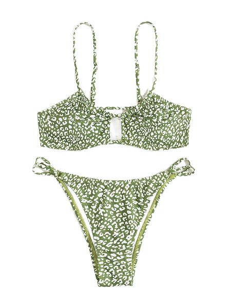 

leopard thong bikini swimsuit d5op#, White;black