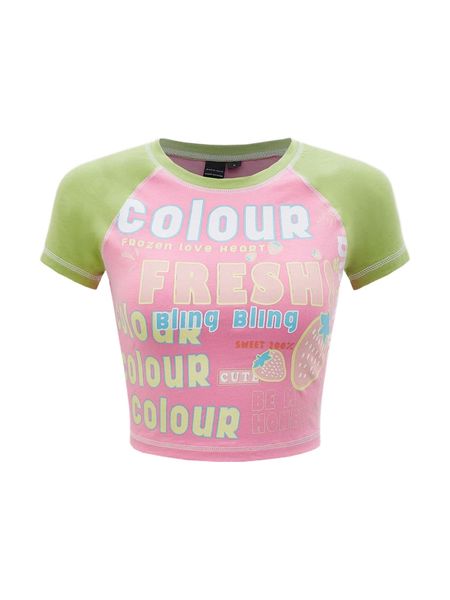 

mod letter graphic baseball tee c5ce#, White