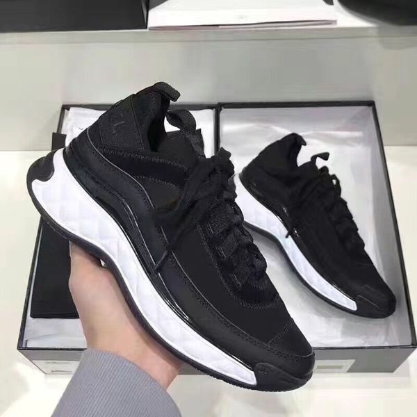

fashion uality designer shoes real leather sandals handmade multicolor gradient technical sneakers women famous shoe trainers 35-40