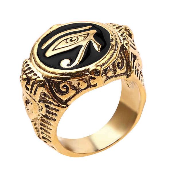 

rings classic egyptian pharaoh's horus eye ring creative pattern jewelry, Silver