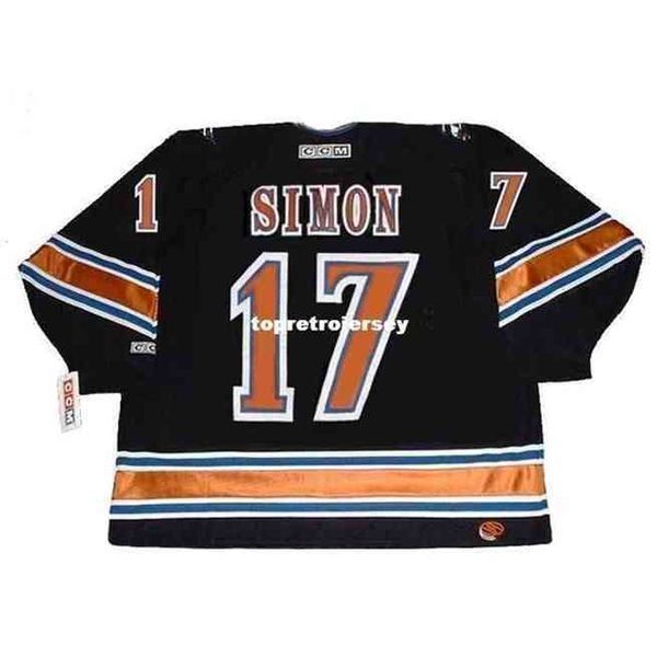 

shirts jerseys mens jerseys chris simon 1998 ccm vintage away retro hockey jersey, Gray