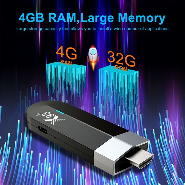 

x98 s500 smart tv stick android 11 os tv box amlogic s905y4 2g/16g 4g/32g 3d video 4k 2.4g 5g wifi bt quad core