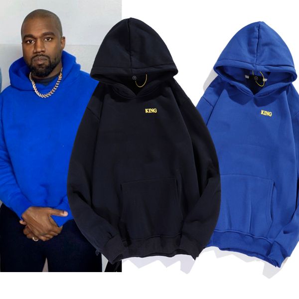 

designer men's hoodie letter foam hooded fleece couple same style hoodie, Black