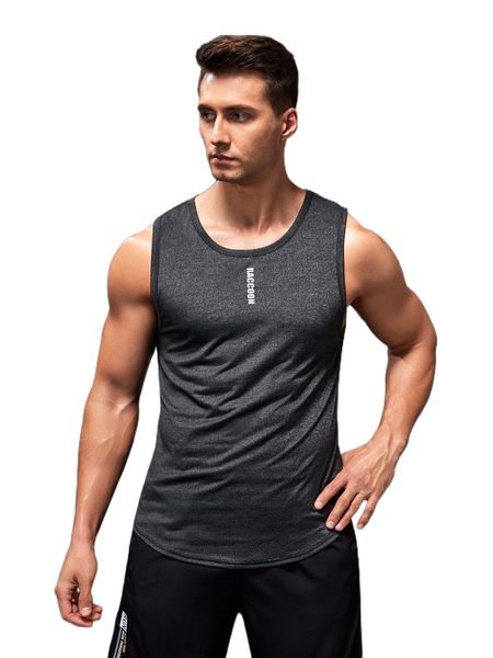 

men letter graphic sports tank 99sb#, White;black