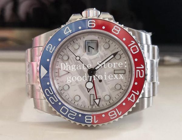 

watches men red blue brown black ceramic bezel bp factory watch meteorite dial mens jubilee bracelet automatic 2813 gold steel 126719 bpf 12, Slivery;brown