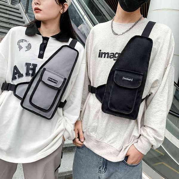 Borse pettorali tattiche funzionali Fashion Bullet Hip Hop Vest Streetwear Marsupio Unisex Rig Bag Phone Pack Kanye west J220705