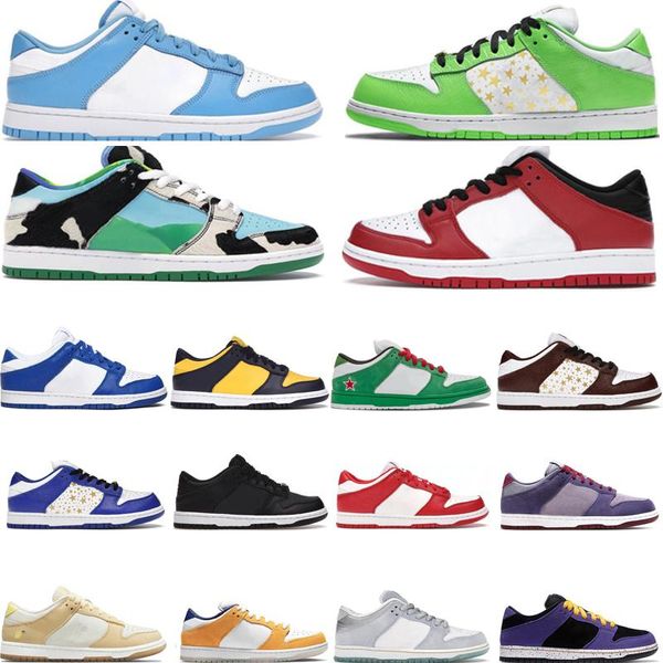 Dunk SB Low Uomini Scarpe da corsa Chicago Unc Panda Pigeon Due Syracuse Dunks Sneakers Stars University Tone Classic Green Grey Fog Trainer