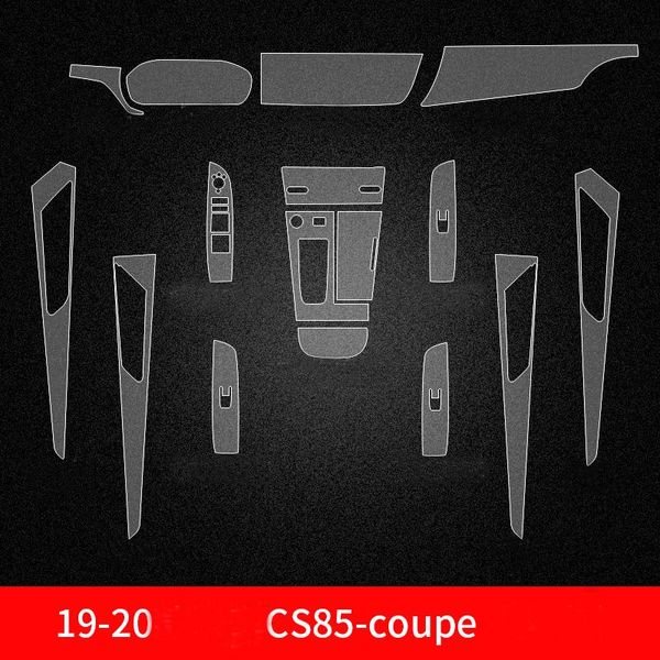 Changan CS85 için Diğer İç Aksesuarlar Coupe CS75 Şeffaf Koruma Film Şeritleri Araba Sticker Merkez Kontrol Paneli Dişli Kapı Hava Paneli