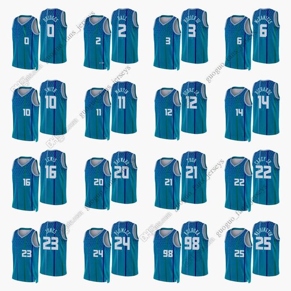 

custom printed 2022 new city basketball jerseys hayward rozier oubre plumlee ball smith bouknight bridges jones mcdaniels martin carey, Black;red
