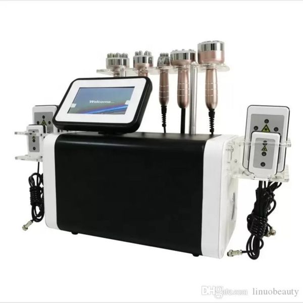 

6 in 1 ultrasound cavitation slimming machine ultrasonic laser cavitation rf vaccum body shaping weight loss beauty equipment