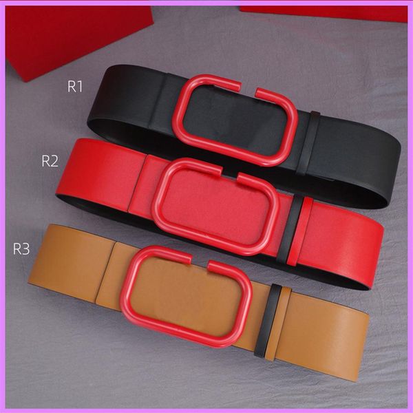 

women luxurys designers belt big letter wide buckle designer belts for women fashion waistband girdle woman ceinture width 7.0cm d288s, Black;brown