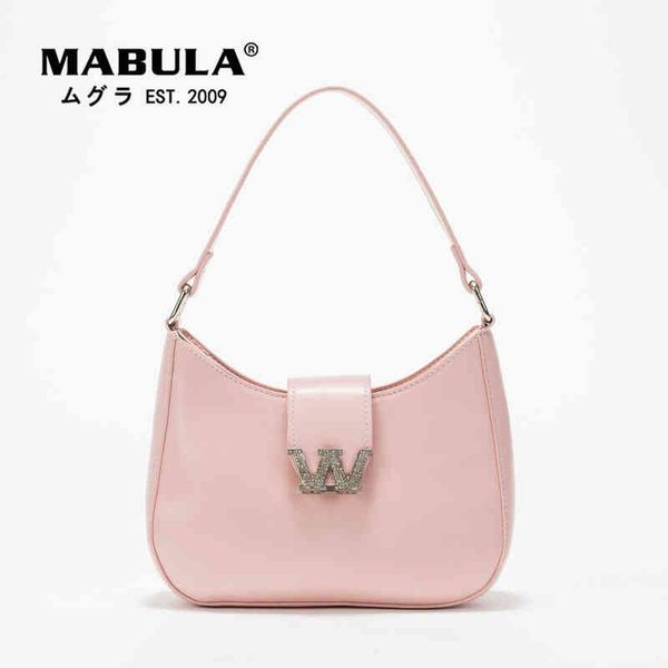 

hbp shopping bag mabula luxury sparkling crystal rhinestone women hobo shoulder purse pink handle handbag 2022 evening crossbody bag 220723