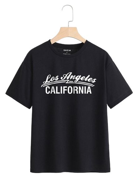 

letter graphic drop shoulder tee f2x5#, White