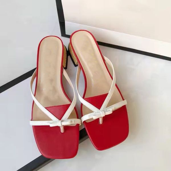 

2022 fashion woman leather beach sandals slipper shoes orange classic summer flat lady slipper flip flops l bath slippers, Black