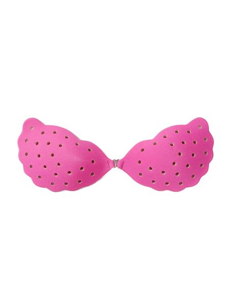 

hollow out scallop trim self adhesive bra 80bn#, Black;red
