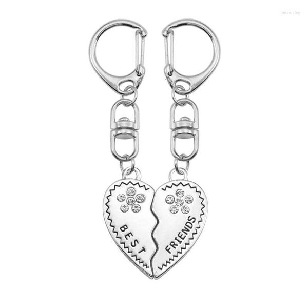 Tornari per portachiavi fai -da -te per donne ragazze a forma di cuore a forma di puzzle Accessori per la catena della catena chiave coppia di gioielli drop drop miri22