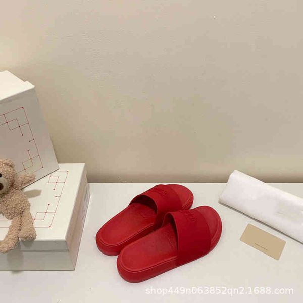 

slippers mai kun alphabet slippers spring and summer solid color thick soft sole simple bathroom living room sandals, Black