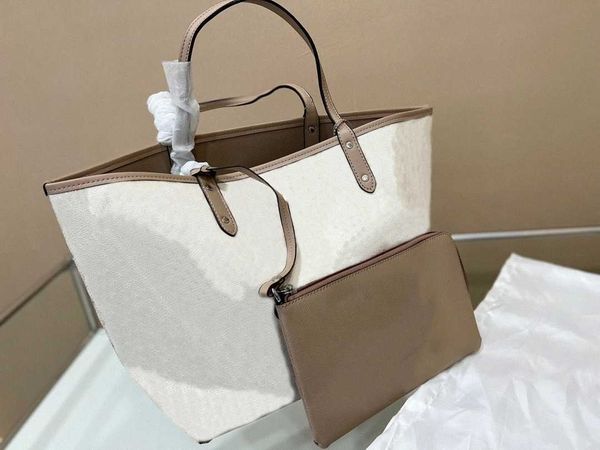 

handbag women luxury designer bags casual travel large capacity totes bag material fashion shoulder bags reversible city tote z97j#