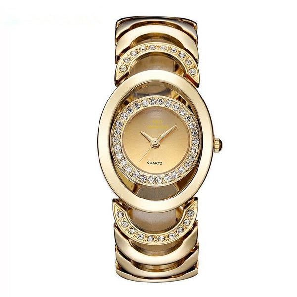 

fashion designersg & d gaishideng ip plating fashion cross-border diamond-embedded european and american womens watch factory direct sal, Slivery;brown