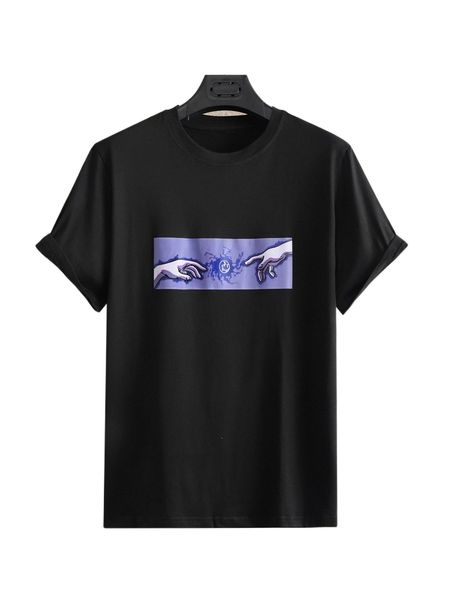 

men figure graphic tee o98q#, White;black