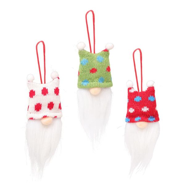 Noel Süslemeleri Cüce Elf Bebek El Yapımı Santa Gnomes Set Dekorasyon 4pcs Duvar Asma Süsler Yaratıcı Kolye Dollschristmas