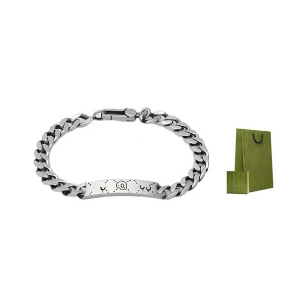

designer bracelet men women bracelets adjustable chains fashion brand jewelry 18cm 22cm, Black