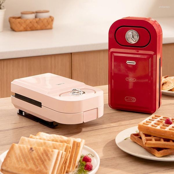 Fabricantes de pão ZK30 Sandwich Machine Multifunction Breakfast Maker Housed Houseing Waffle Light Food Toworking Phil22