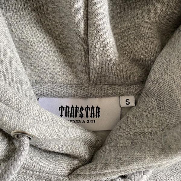 

cp men's tracksuits trapstar shooters hooded men woman tiger towel embroidery pullover fleece sweatshirts streetwear, Gray