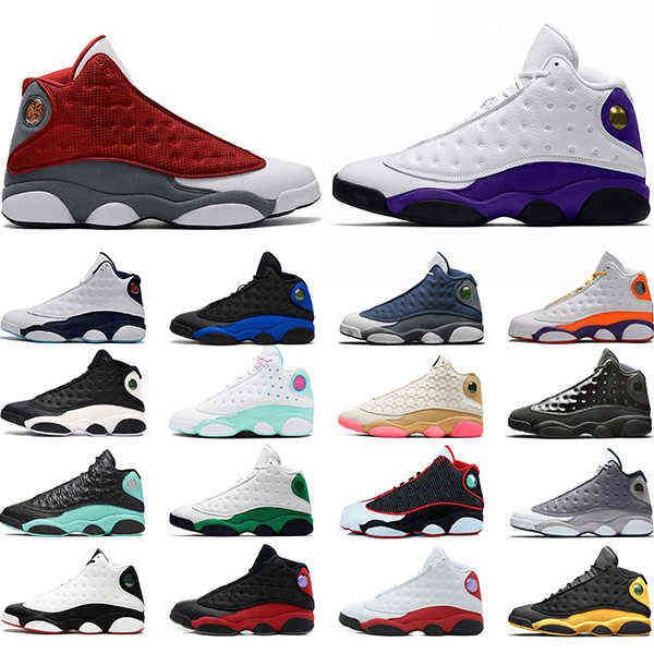 

men basketball shoes 13 13s starfish red flint dark powder blue hyper royal ground he got game mens trainers sports sneakers runners 02iw, Black
