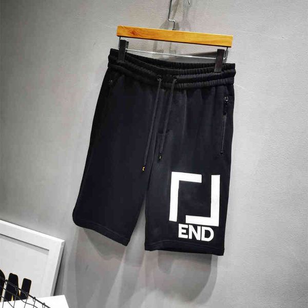

family spring new couple style embroidery eye casual shorts for men women, Black
