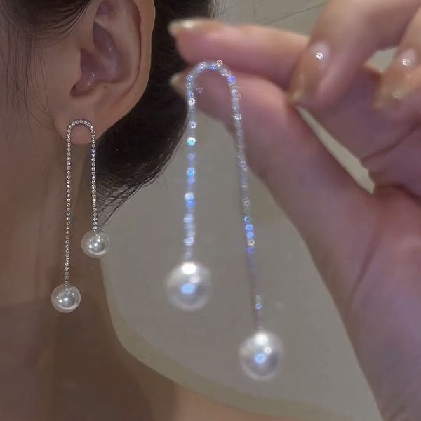

earrings the same ear nail 14k concise tassel geometry earrings, Golden;silver