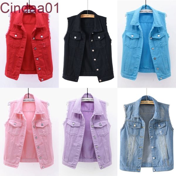 

women denim vests jeans coat sleeveless single-breasted waistcoat outerwear fashion cotton jacket cardigan, Black;white