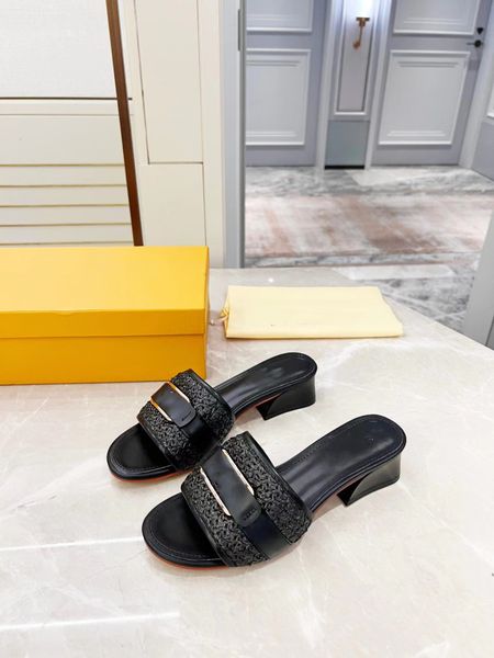 

designer women platform sandals womens interlocking sandal rubber slippers with box 0601, Black