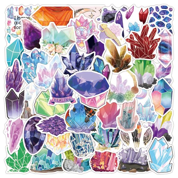 

50pcs crystal sticker for guitar helmet luggage wall diy decals graffiti stickers