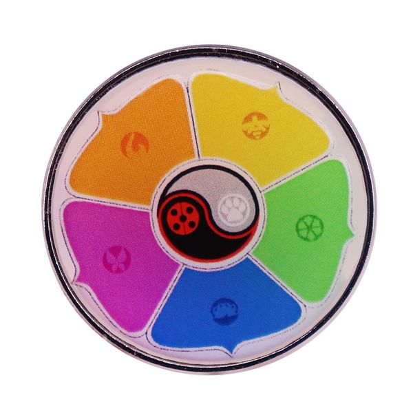 

color turntable brooch badge dress bag jewelry personality match, Blue