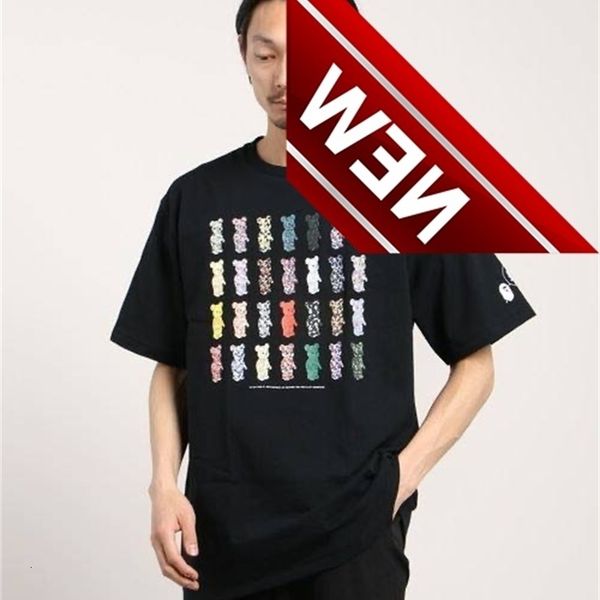 

summer new bap bearbreak 28th anniversary limited bear print camouflage lovers tee shirt, White;black