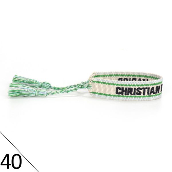 

fashion brand bracelets woven friendship for womens handmade braided luxury bracelet designers with tassel print embroidery mens jewelry ban, Golden;silver