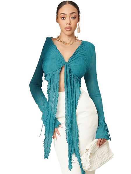 

lettuce trim knot front crop k4ys#, White