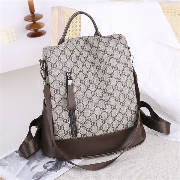 

double schoolbag fashion versatile backpack anti-theft dual-purpose large capacity simple 62% off store wholesale