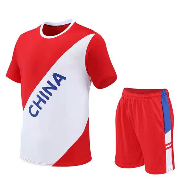 

tracksuit sports suit men's and women's short sleeved loose running fast drying table tennis badminton fashion thin fitness mornin, Gray