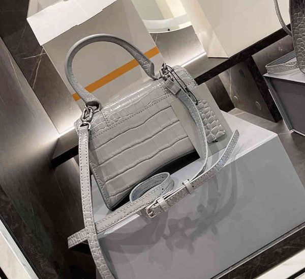 

balencaigass designer handbags discount 2022 womens bags internet celebrity same style genuine leather hourglass bag b- shaped buckle 3xqo