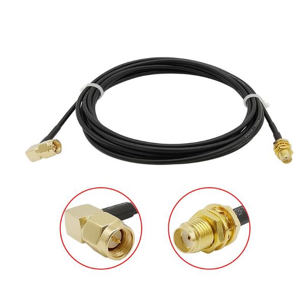 Altri accessori per l'illuminazione Maschio ad angolo retto a SMA femmina Cavo RG174 Connettore RF Antenna WIFI Cavo di prolunga Spina jack 90 gradi Pigt