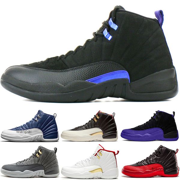 

2022 retro men 12 12s basketball shoes black purple blue stone cny dark concord fiba flu game gym red michigan o-black taxi the master wings