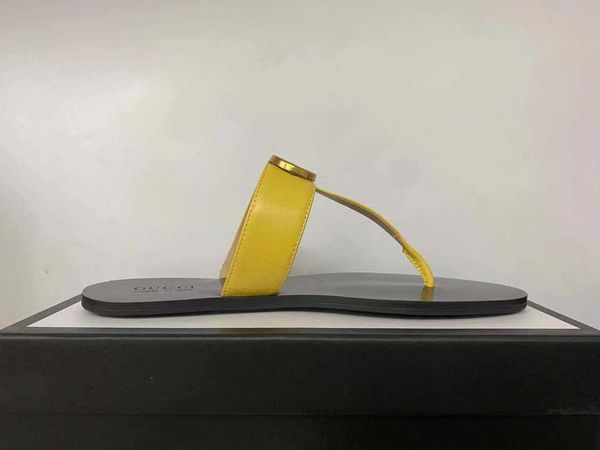 

2021 summer luxury g sandals designer women flip flops slipper fashion genuine leather slides metal chain ladies casual shoes g sandals 192, Black