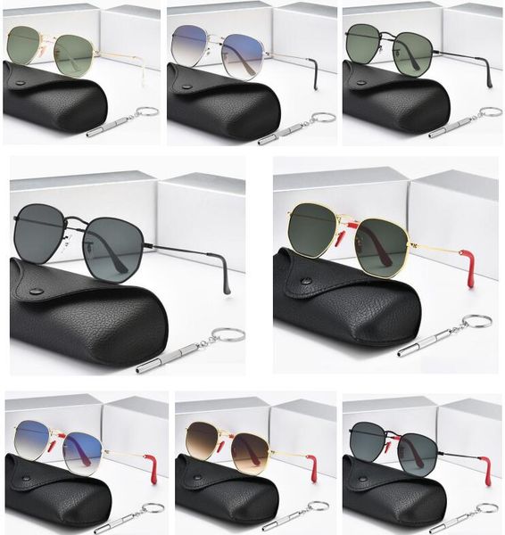 

sunglasses fashion accessories 2022 new classic polarized women designer luxury brand alloy metal polaroid hd tempered glass lens retro glas, White;black